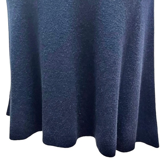Joie NWT High Waist Wool Blend Flared Silhouette Knit Skirt Ink Navy Size Small - Picture 5 of 9